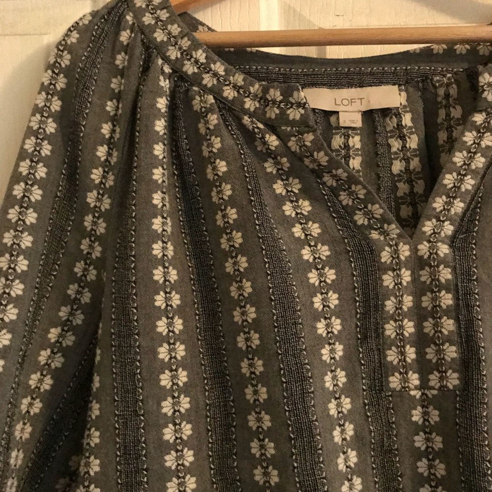 Patterned Peasant Top - image 2